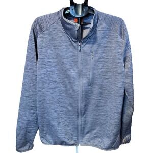 Merrell SelectWick Mens 2X Gray Fleece Lined Windbreaker Jacket Full Zip Pockets